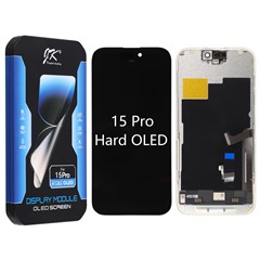For iPhone 15 Pro Grade C JK Hard OLED Screen and Digitizer Assembly Replacement Part (without Logo)