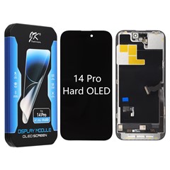 For iPhone 14 Pro Grade C JK Hard OLED Screen and Digitizer Assembly Replacement Part (without Logo)