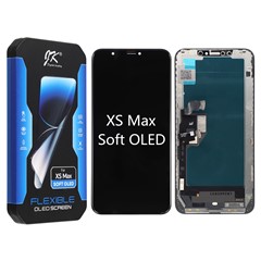 For iPhone XS Max 6.5 inch Grade C JK Soft OLED Screen and Digitizer Assembly Replacement Part (without Logo)