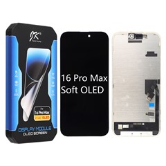 For iPhone 16 Pro Max Grade C JK Soft OLED Screen and Digitizer Assembly Replacement Part (without Logo)