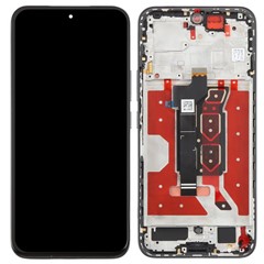 For Honor 400 5G (Global) DNY-NX9 Grade S AMOLED Screen and Digitizer Assembly + Frame (without Logo) - Black