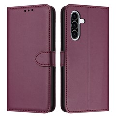 For Samsung Galaxy A27 5G Case Stand Wallet Leather Phone Cover with Strap - Purple