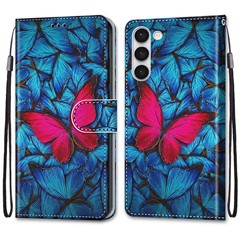 B14 Big Red Butterfly on Blue