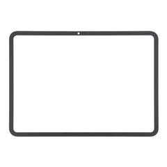 For iPad Pro 11 (2024) A2836 A2837 A3006 Front Screen Glass Lens + OCA Adhesive Part (without Logo)