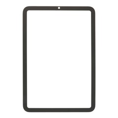 For iPad mini (2024) AA2995 A2996 A2993 Front Screen Glass Lens + OCA Adhesive Part (without Logo)