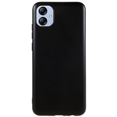 For Samsung Galaxy A04e 4G / F04 4G / M04 4G Soft TPU Phone Cover Matte Black Wear-resistant Mobile Phone Case