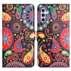 For Samsung Galaxy A54 5G PU Leather Pattern Printing Phone Cover Magnetic Closure Flip Stand Wallet Folio Case - Jelly Fish