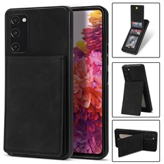  crazy horse texture leather card holder case Stand for Amazon Fire Phone - Black