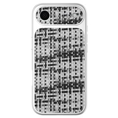 For iPhone Air Case Silver Edge PU Leather Coated TPU+PC Full Camera Protection Phone Cover - Black  /  White