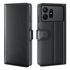  crazy horse texture leather card holder case Stand for Amazon Fire Phone - Black