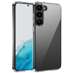 For Samsung Galaxy S23 Hard Acrylic Back TPU Frame Cover Anti-scratch Crystal Clear Cell Phone Case
