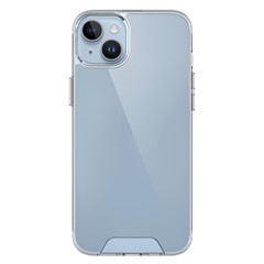 For iPhone 14 / 13 Case Transparent Cover Electroplating Drop-proof Hard PC + Soft TPU Cellphone Case