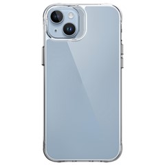 For iPhone 14 Anti-yellowing Ultra Clear PC+TPU Phone Case Electroplating Independent Button Back Shell