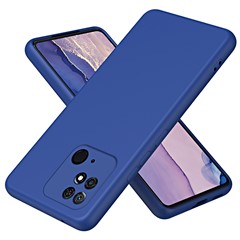 For Xiaomi Redmi 10C 4G Rubberized Flexible TPU Shockproof Cover Fiber Lining 2.2mm Thickness Drop-proof Phone Case - Blue