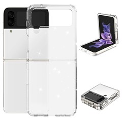 For Samsung Galaxy Z Flip4 5G Glitter Powder IMD Clear Phone Case Anti-Scratch Soft TPU  Shockproof Protective Cover
