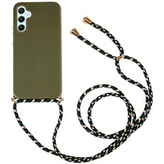 For Samsung Galaxy A14 5G / A14 4G Mobile Phone Case Wheat Straw Soft TPU Biodegradable Phone Cover Eco-Friendly Zero Waste - Army Green