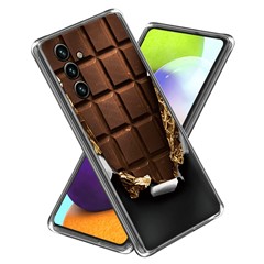 Slim Case for Samsung Galaxy A34 5G Soft TPU Phone Cover Pattern Printing IMD Shockproof Case - Chocolate