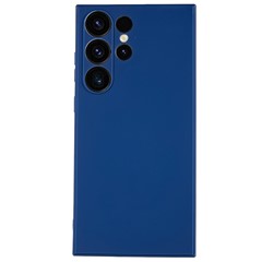 For Samsung Galaxy S23 Ultra Straight Edge Phone Case Precise Cutout Soft TPU Cover - Sapphire