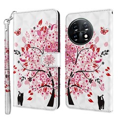For OnePlus 11 5G PU Leather 3D Pattern Printing Phone Case Flip Wallet Stand Protective Cover - Wish Tree