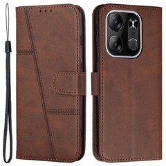  crazy horse texture leather card holder case Stand for Amazon Fire Phone - Black