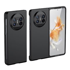 For Huawei Mate X3 5G Hard PC Skin-touch Phone Case Anti-drop Folding Phone Cover - Black