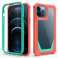 Coral Pink/Blue Green