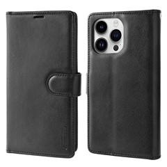  crazy horse texture leather card holder case Stand for Amazon Fire Phone - Black