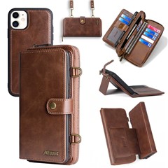  crazy horse texture leather card holder case Stand for Amazon Fire Phone - Black