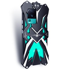 For vivo iQOO Neo7 5G Aluminum Alloy Shockproof Phone Case Anti-drop Smartphone Back Cover