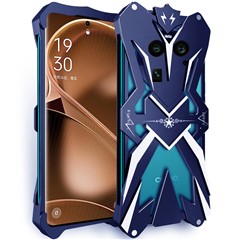 For Oppo Find X6 Armour Phone Case Aluminum Alloy Drop-proof Protective Cell Phone Cover