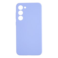 For Samsung Galaxy S23 Liquid Silicone Phone Case Anti-Drop Protective Case with Soft Lining - Light Purple