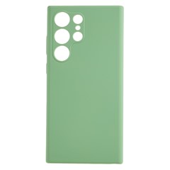 For Samsung Galaxy S23 Ultra Slim Phone Case Anti-Drop Liquid Silicone Phone Shell with Soft Lining - Matcha Green