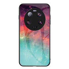 For Xiaomi 13 Ultra Starry Sky Pattern Printing Case Anti-Scratch PC+TPU+Tempered Glass Phone Cover - Color Starry Sky