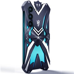 For Samsung Galaxy S22+ 5G Armor Aluminum Alloy Phone Case Heavy Duty Shockproof Cover