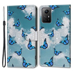 White Cloud/Blue Butterflies