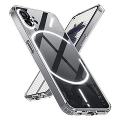 Transparent Mobile Phone Case for Nothing Phone (2) Anti-Drop Shockproof TPU + PC Slim Hybrid Cover