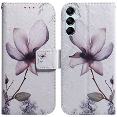For Samsung Galaxy M54 5G / F54 5G PU Leather Stand Phone Case Pattern Printing Wallet Cover - Pink Flower