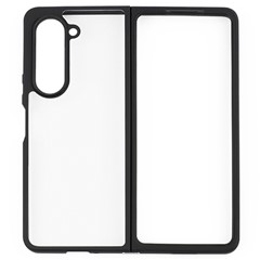 For Samsung Galaxy Z Fold5 5G Phone Cover Anti-Dust Flexible TPU + Hard PC Transparent Phone Case