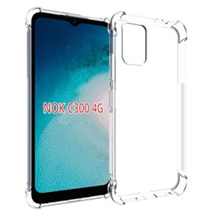 Transparent Anti-slip Phone Case for Nokia C300 , Soft TPU Anti-drop Phone Cover
