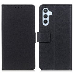 Wallet Phone Case for Samsung Galaxy S23 FE , Dustproof PU Leather + TPU Inner Shell Stand Flip Cover - Black
