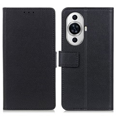 For Huawei nova 11 Pro / nova 11 Ultra PU Leather Stand Phone Case Wallet Anti-drop Cover - Black