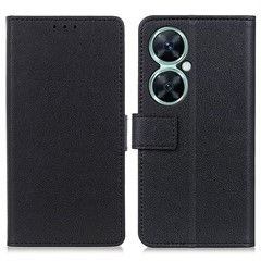 For Huawei nova 11i / Enjoy 60 Pro / Maimang 20 PU Leather Phone Case Stand Wallet Protective Cover - Black
