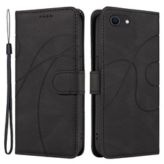  crazy horse texture leather card holder case Stand for Amazon Fire Phone - Black