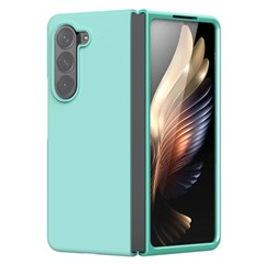 For Samsung Galaxy Z Fold5 5G Liquid Silicone Anti-Drop Phone Case Ultra Slim Shockproof Cover - Baby Blue