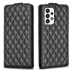 BF30 For Samsung Galaxy A23 4G / A23 5G (Global Version) / M13 4G / M23 5G Vertical Flip Shell Card Holder Imprinted Phone Case Stand Leather Cover - Black