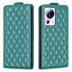 BF30 For Xiaomi 13 Lite / Civi 2 5G Vertical Flip Phone Case Imprinted Card Holder PU Leather Stand Cover - Green