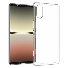 10Pcs / Pack For Sony Xperia 5 V Clear Flexible TPU Case Inner Watermark-Free Texture Mobile Phone Cover
