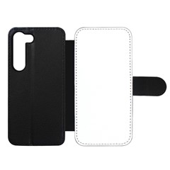 For Samsung Galaxy S23 PU Leather Phone Stand Cover Heat Transfer Printing Blank Phone Case with Card Slots