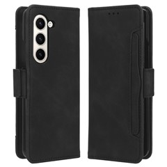 Multiple Card Slots Leather Case for Samsung Galaxy Z Fold5 5G , Wallet Stand Phone Cover - Black