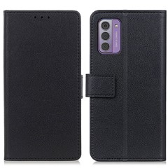 For Nokia G42 Phone Case Stand Wallet Protective Cover PU Leather Cell Phone Protective Shell - Black